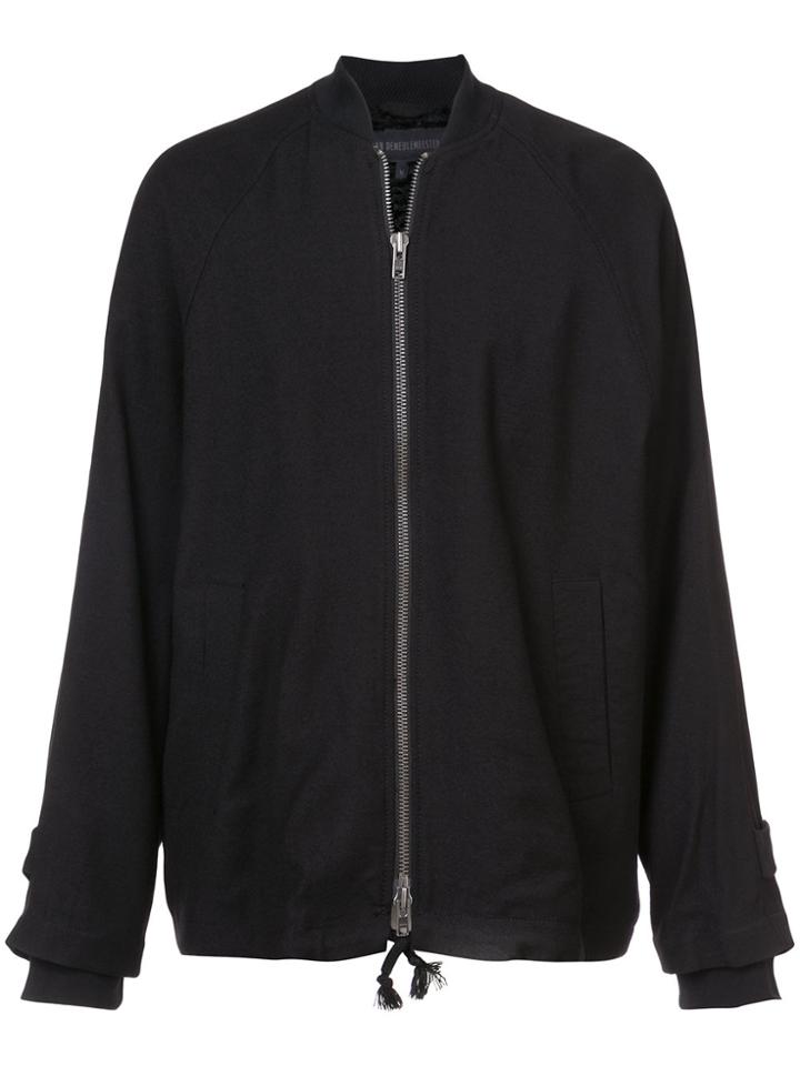 Ann Demeulemeester Zip Up Bomber Jacket - Black