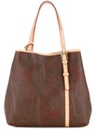 Etro Paisley Patterned Tote, Women's, Calf Leather
