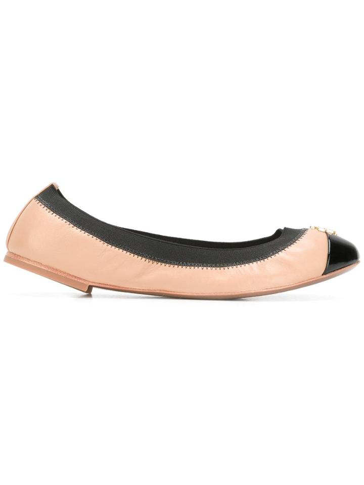 Tory Burch Jolie Two-tone Ballet Flats - Nude & Neutrals