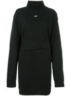 Off-white Long Roll Neck Sweatshirt, Women's, Size: Xs, Black, Cotton