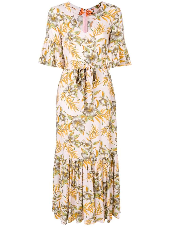 La Doublej Curly Swing Polinesia Dress - Neutrals