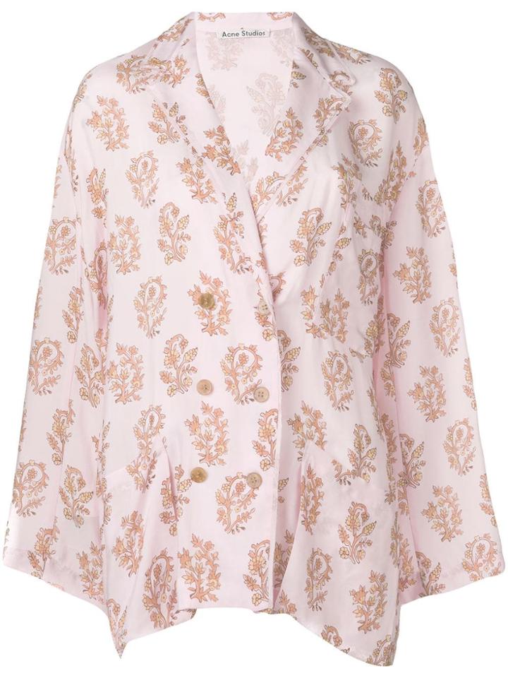 Acne Studios Printed Pyjama Blazer - Pink
