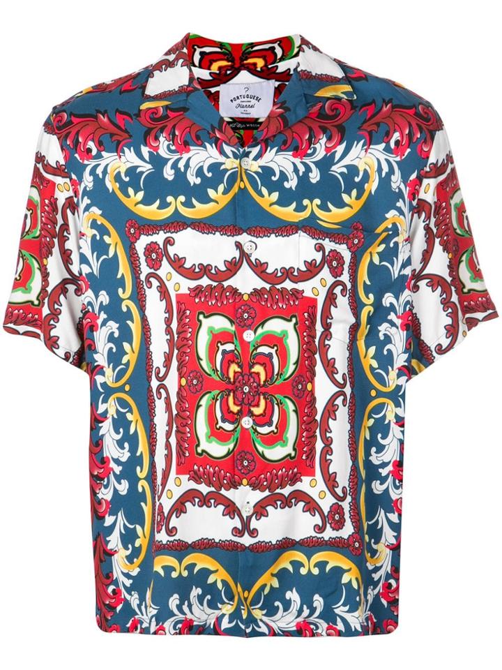 Portuguese Flannel 90's Power Print Shirt - Multicolour