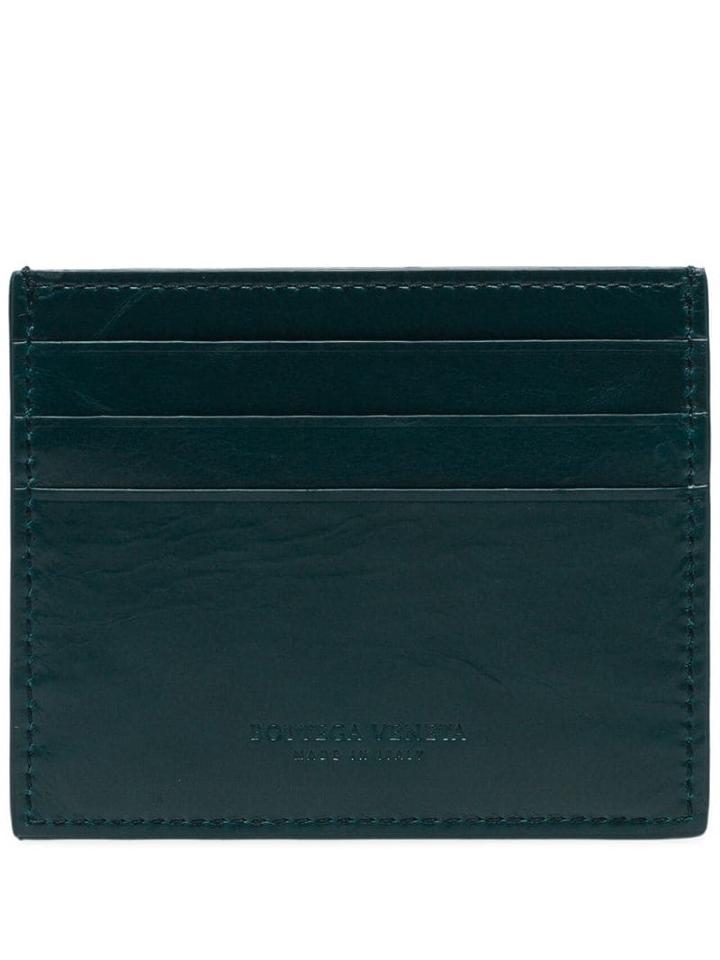 Bottega Veneta Quilted Cardholder - Green