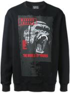 Markus Lupfer Gorilla Print Sweatshirt, Men's, Size: Xl, Black, Cotton