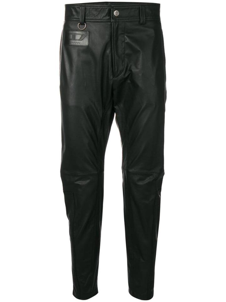 Diesel Washed Biker Trousers - Black