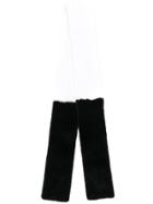 Liska Colour Block Scarf - Black