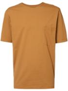 Lemaire Chest Pocket T-shirt, Men's, Size: Large, Brown, Cotton