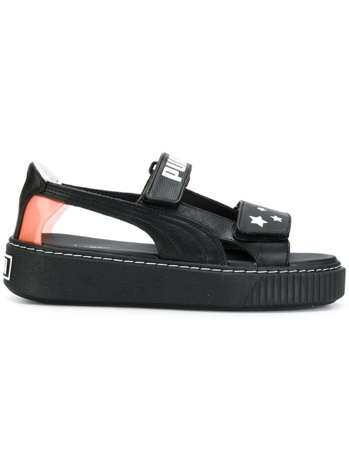 Puma X Sophia Webster Touch Strap Platform Sandals - Black