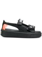 Puma X Sophia Webster Touch Strap Platform Sandals - Black