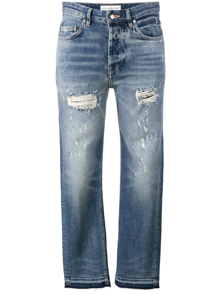 Golden Goose Deluxe Brand Ripped Jeans, Women's, Size: 27, Blue, Cotton/spandex/elastane