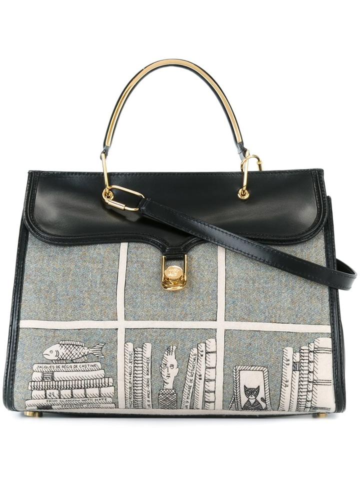 Olympia Le-tan Printed Tote, Women's, Black