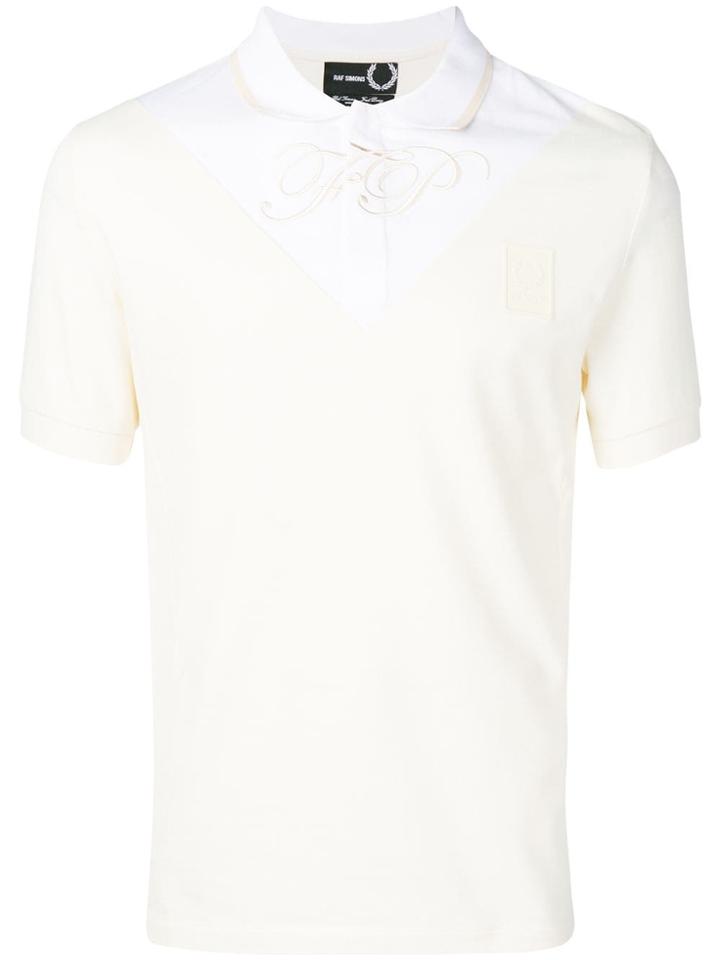 Raf Simons X Fred Perry Colour Block Polo Shirt - White