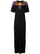 Marcelo Burlon County Of Milan Side-slit Embellished Maxi Dress, Women's, Size: Xs, Black, Cotton
