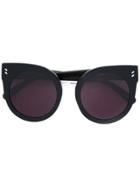 Stella Mccartney Eyewear Oversized Round Sunglasses - Black