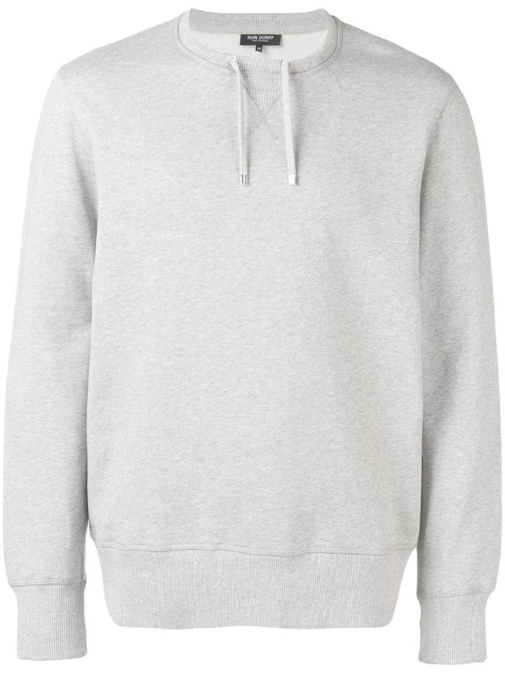 Ron Dorff Drawstring Neck Sweatshirt - Grey