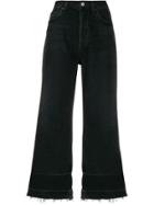 Citizens Of Humanity High Waist Cropped Jeans - Black