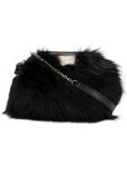 Emporio Armani Small Faux Fur Bag - Black