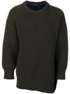 Stone Island Shadow Project Waffle Knit Sweater - Blue