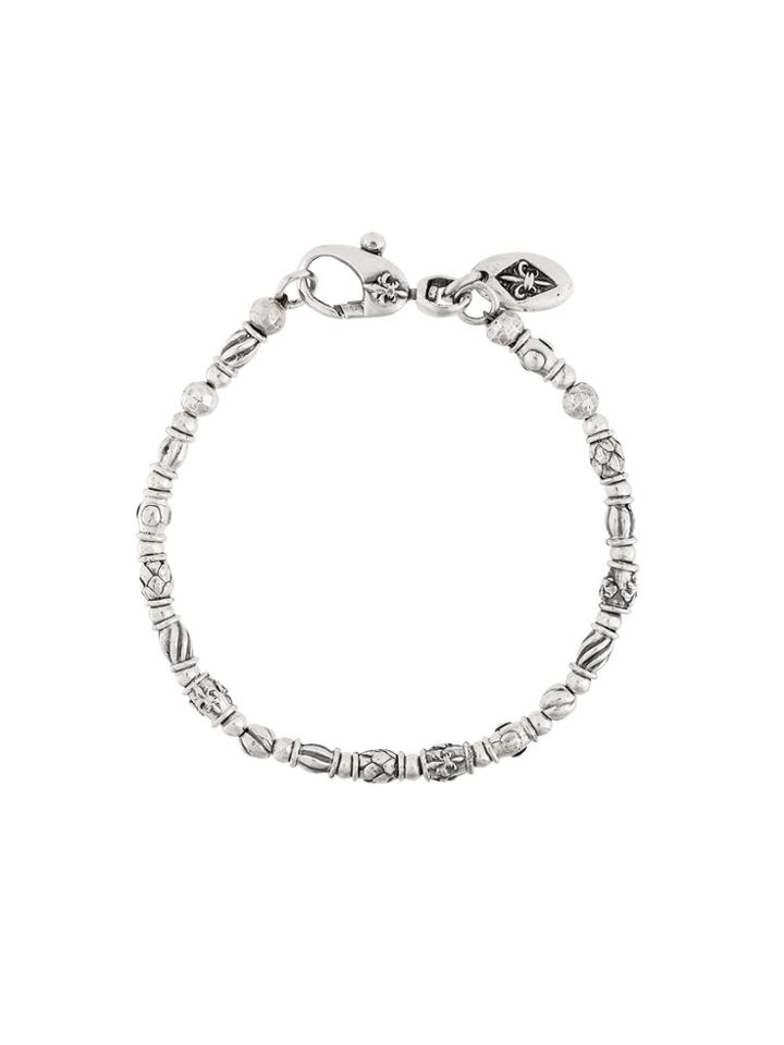 Elf Craft Embellished Tubes Bracelet - Metallic