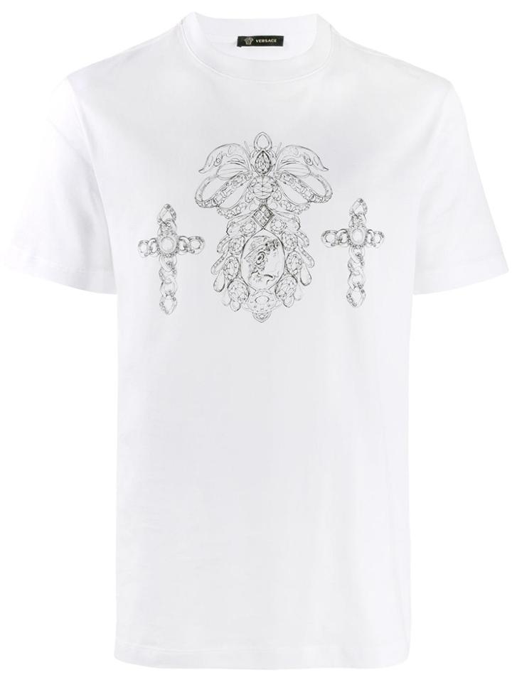 Versace Jewellery Print T-shirt - White