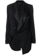 Adelbel Asymmetric Blazer Jacket - Black