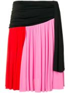 Msgm Contrast Panel Skirt - Pink
