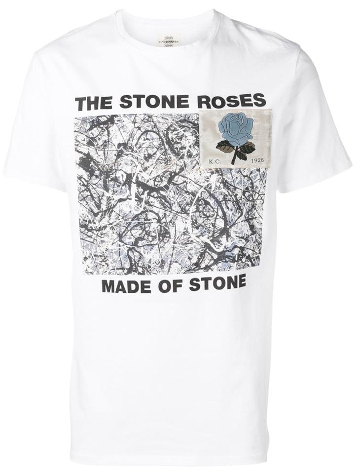 Kent & Curwen Printed Rose Patch T-shirt - White