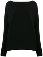 Calvin Klein Boat Neck Sweatshirt - Black