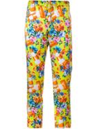 Moschino Cone And Floral Print Trousers - Yellow & Orange
