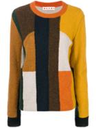 Marni Patchwork Sweater - Yellow & Orange