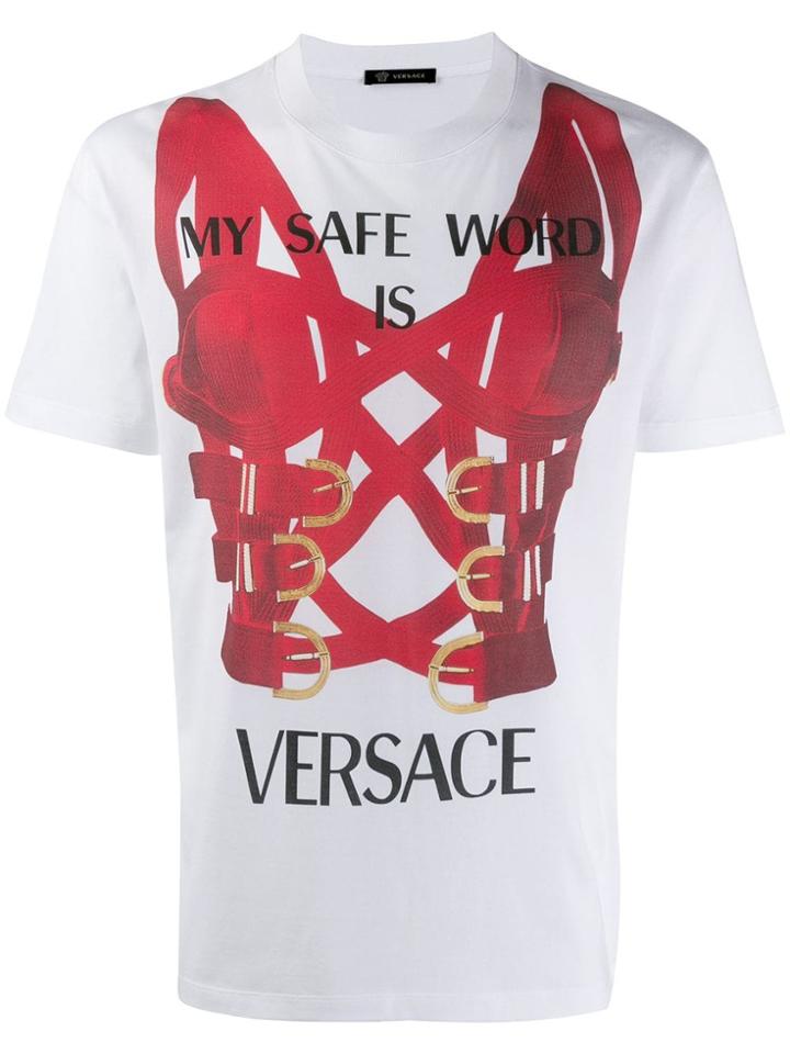 Versace Safe Word T-shirt - White
