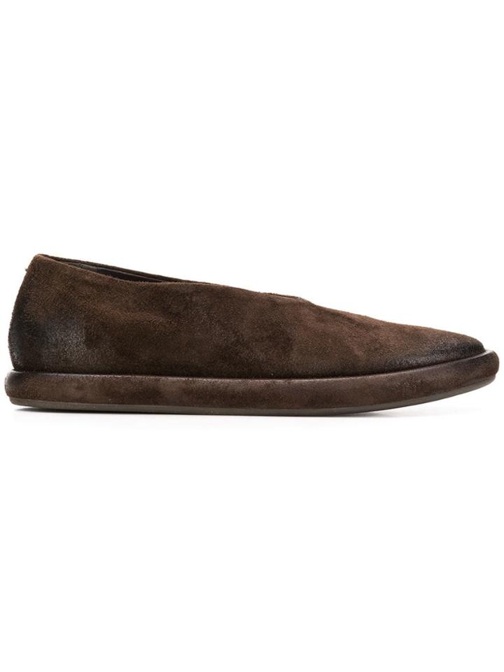 Marsèll Textured Ballerina Flats - Brown