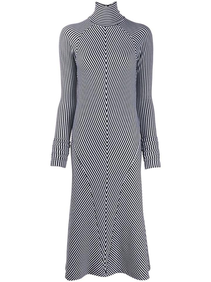 Haider Ackermann Striped Midi Dress - White