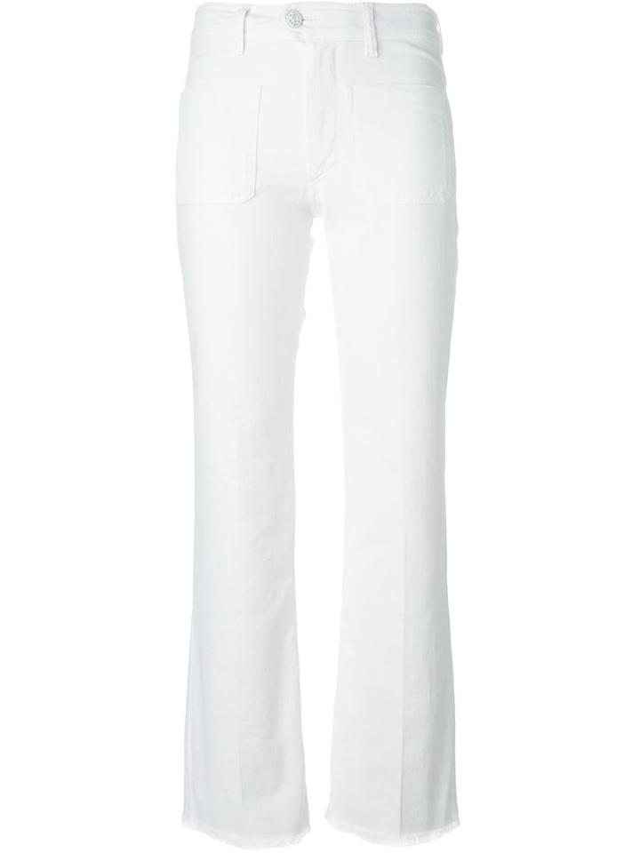 Isabel Marant Étoile 'nolaz' Jeans, Women's, Size: 42, White, Cotton/spandex/elastane