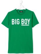Dsquared2 Kids Teen Big Boy Print T-shirt - Green