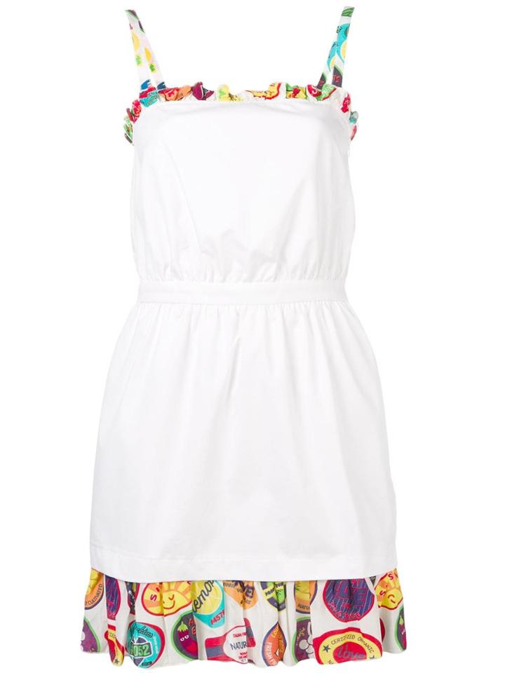 Love Moschino Ruffle Trim Dress - White