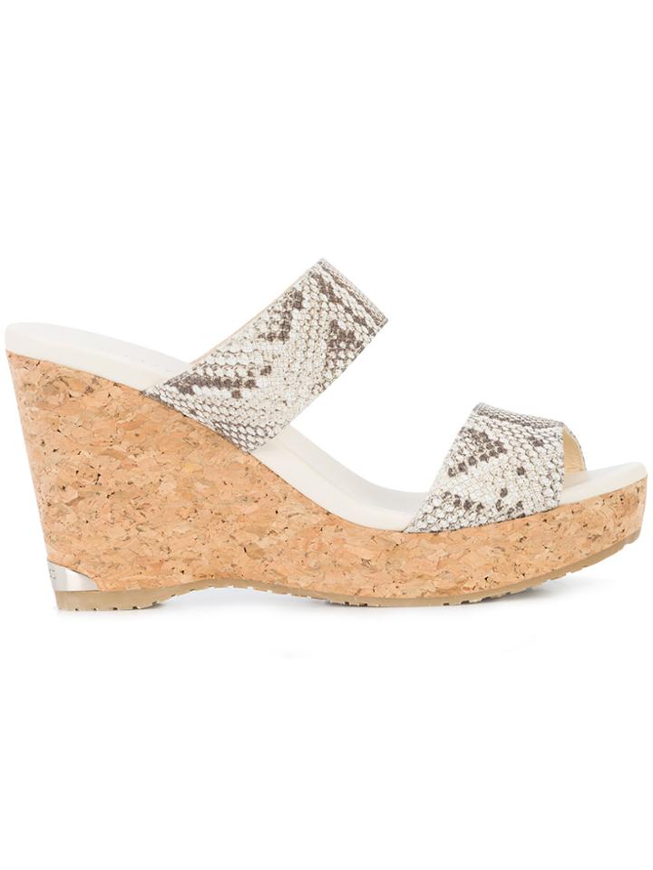 Jimmy Choo Parker 100 Wedge Sandals - Unavailable