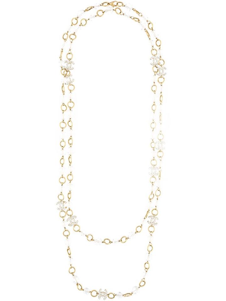 Chanel Vintage Sautoir Necklace, Women's, Metallic