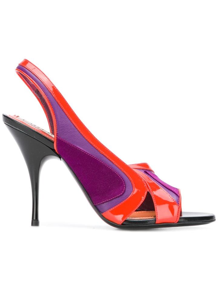 Emilio Pucci Colour Block Sandals - Red