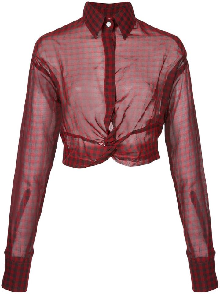 Haculla Plaid Blouse - Red