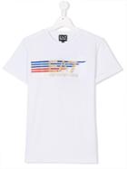 Ea7 Kids Teen Logo Print T-shirt - White
