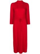 A.p.c. Vivianne Ribbed Midi Dress - Red