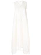 Y's Flared Midi Dress - White