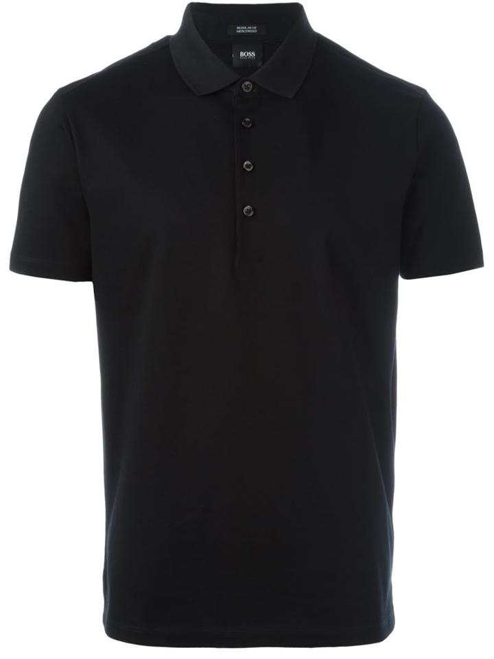 Boss Hugo Boss Classic Polo Shirt, Men's, Size: M, Black, Cotton