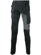 Rick Owens Drkshdw Combo Memphis Skinny Trousers - Black