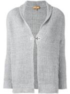 Fay Sparkly Button Cardigan, Women's, Size: Small, Grey, Cotton/linen/flax