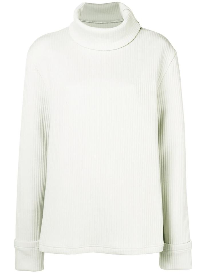Mm6 Maison Margiela High Neck Sweater - Nude & Neutrals