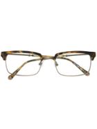 Matsuda Square Frame Glasses - Brown