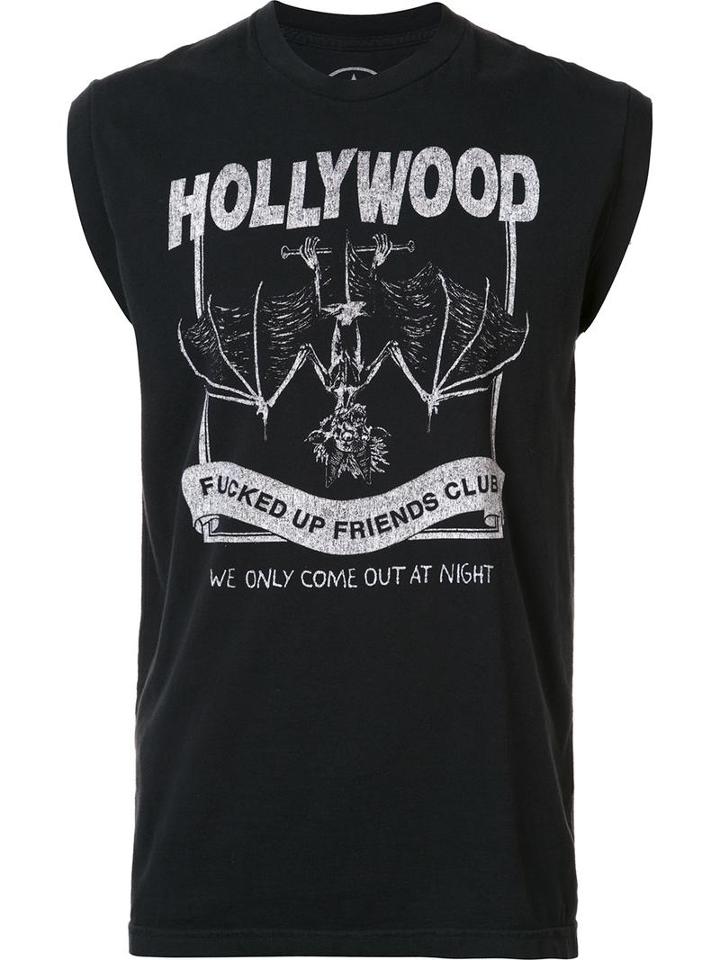 Local Authority Hollywood Fufc Tank Top, Adult Unisex, Size: Medium, Black, Cotton